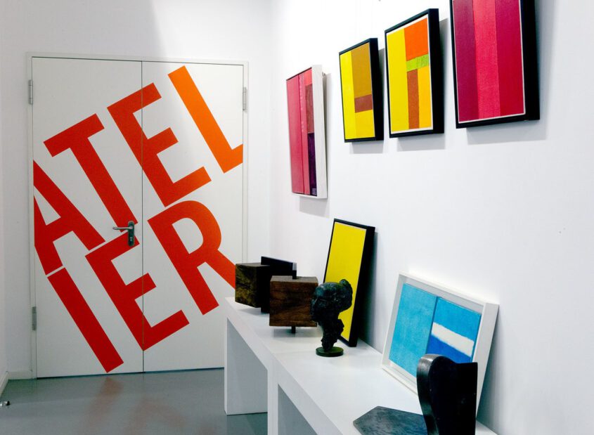 Farbfeldmalerei, color field painting, monochrome Malerei in der Artothek