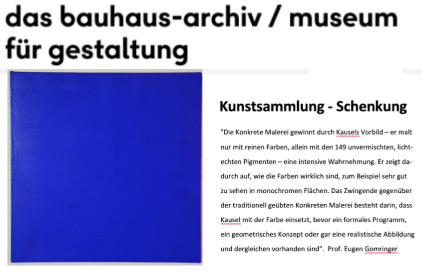 Bauhaus Archiv,. Museum für Gestaltung