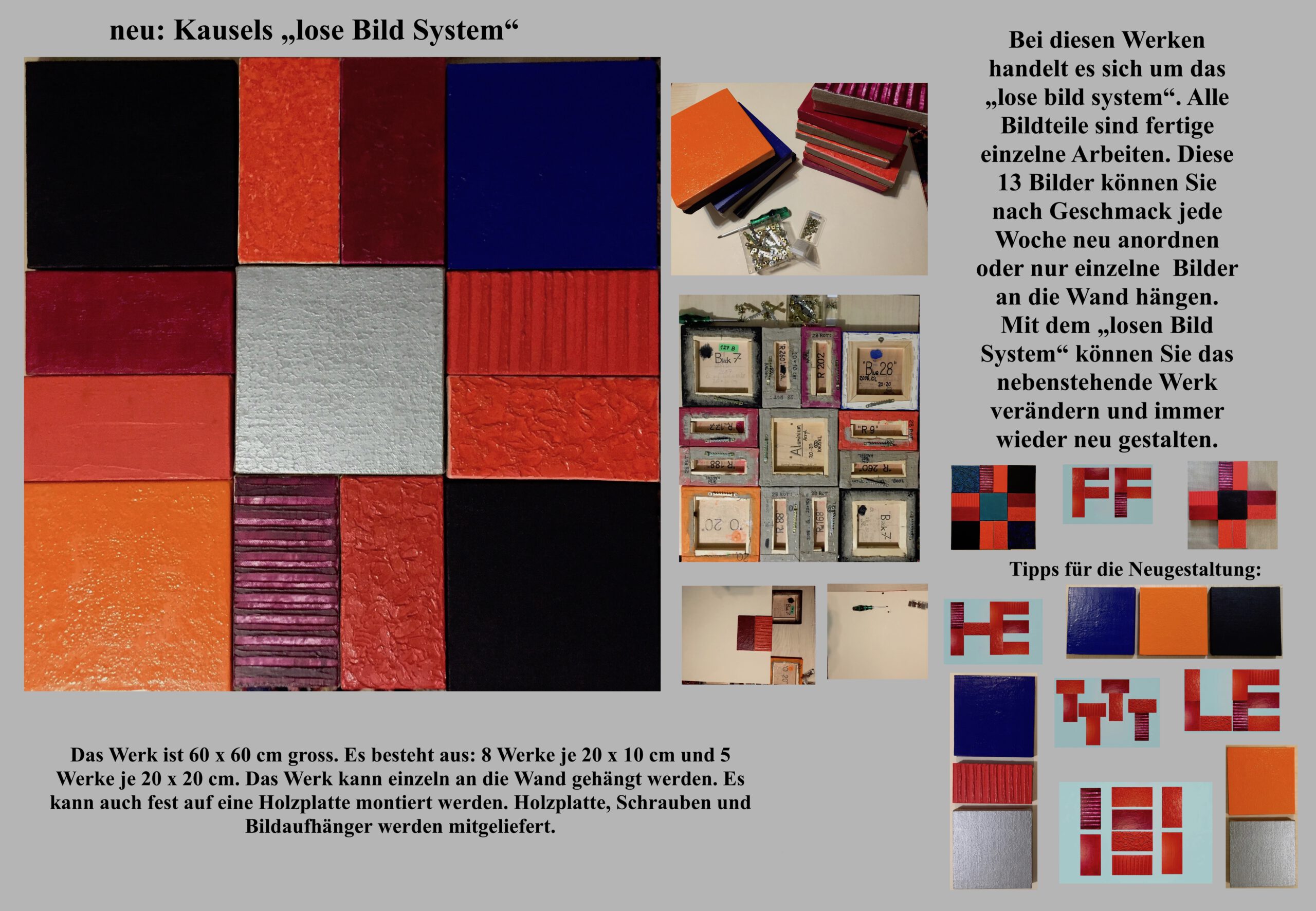 contemporary art. neu: das lose Bild system
