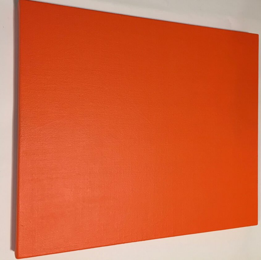 Orange, color field painting