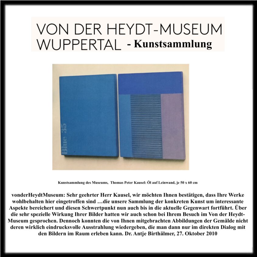 von der Heydt Museum Wuppertal, Kunstsammlung, Ausstellung