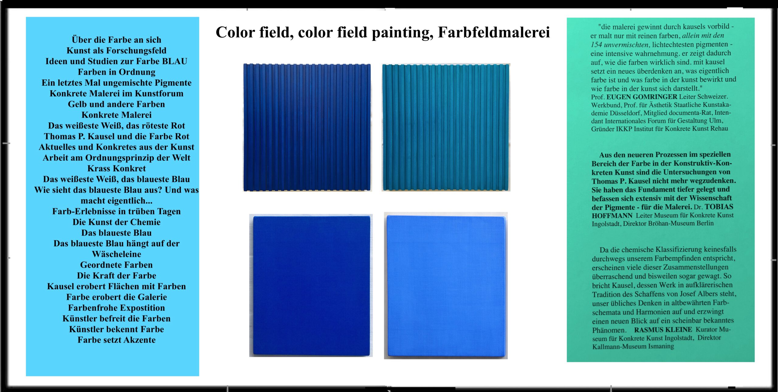 Experiments with colors