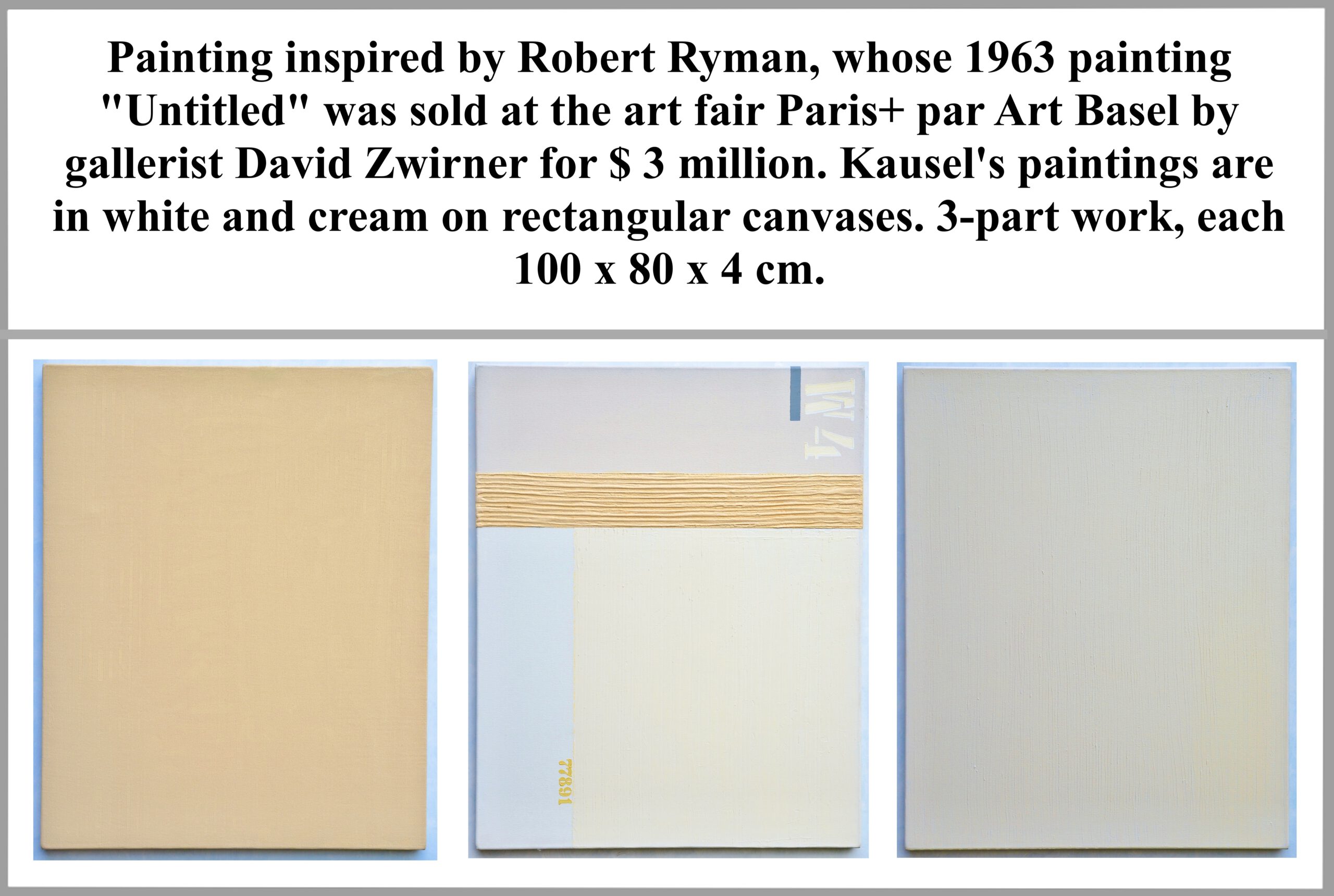 Painting. Inspiration to Robert-Ryman