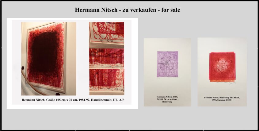 Hermann Nitsch, Radierung, Lithografie zu verkaufen.