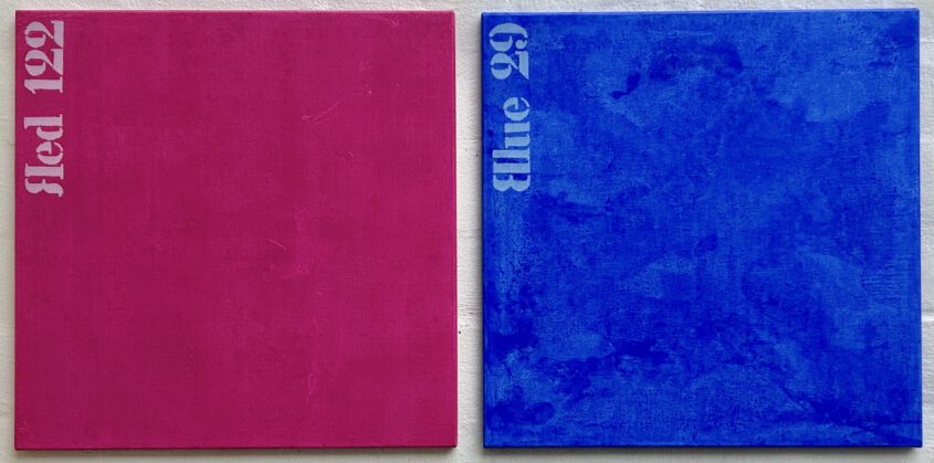 Magenta Red 122 und Blue 29 ulttramarinblau